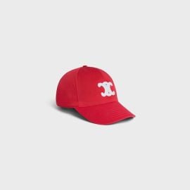 TRIOMPHE BASEBALL CAP IN COTTON GABARDINE - CELINE at Celine
